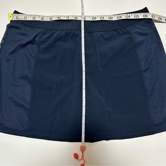 Nike NWT Vintage Tennis Skirt Dri-Fit Navy With Pink Swoosh SZ L - Picture 7 of 9